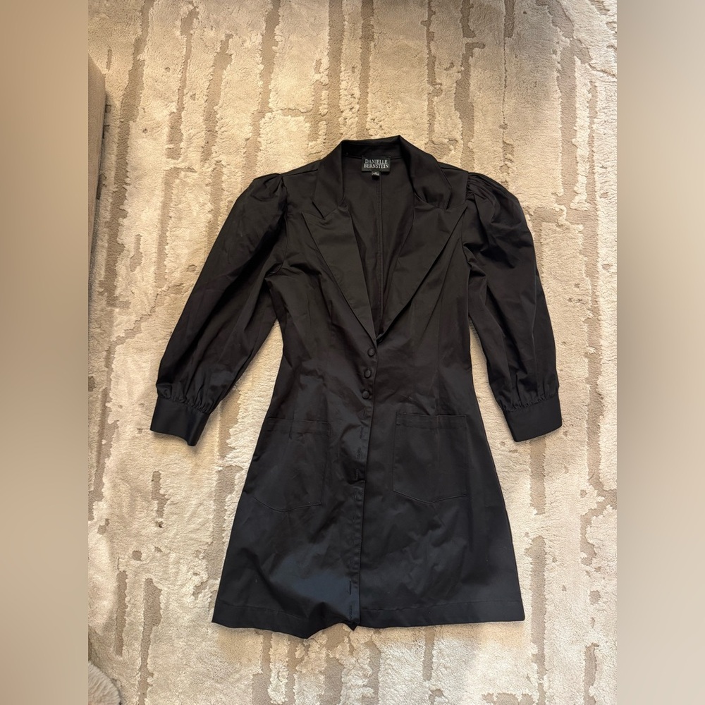 DANIELLE BERNSTEIN Black Long Sleeve Dress